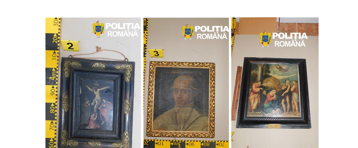 FOTO Final de poveste la Constanța: Italienii au recuperat tablourile descoperite de mascați în cartierul Henri Coandă anul trecut