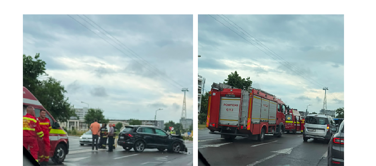 Accident rutier la Mamaia: Trei mașini s-au ciocnit în zona Aqua Magic