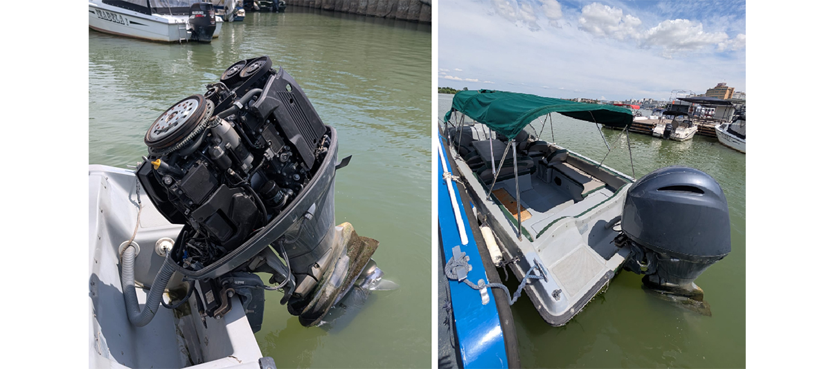 Motor de ambarcațiune Yamaha, căutat în Suedia, descoperit la Tulcea: S-a deschis dosar penal pentru tăinuire