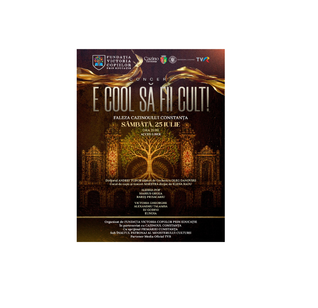 E cool să fii cult!, evenimentul care transformă Cazinoul din Constanța într-o scenă dedicată culturii, performanței și noii generații