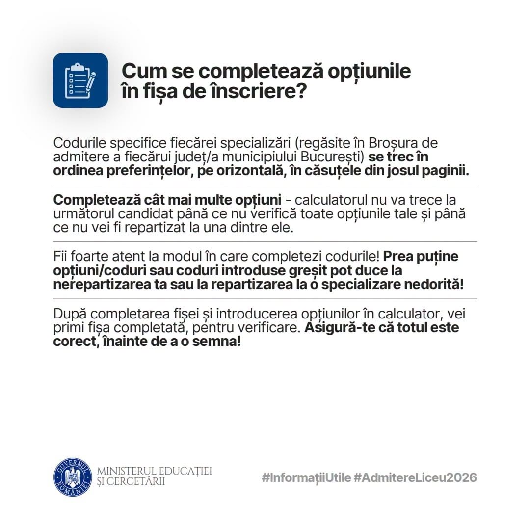 Ghid părinți admiterea la liceu 2026 ISJ Constanța