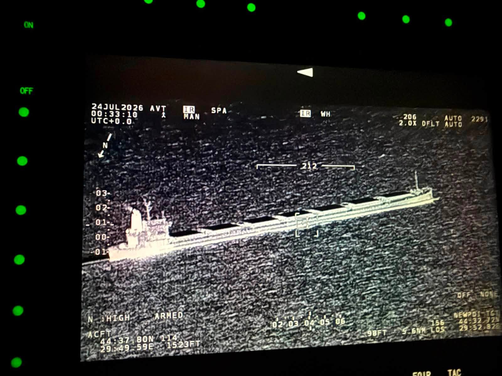 Navă comercială avariată în Marea Neagră, aproape de Sfântu Gheorghe. Autoritățile suspectează impactul cu o dronă maritimă sau o mină