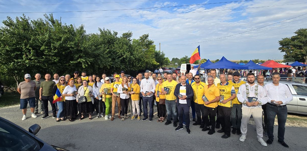 FOTO VIDEO AUR te aude: Membrii Organizației Județene AUR Constanța se întâlnesc cu cetățenii la Târgul de la General Scărișoreanu