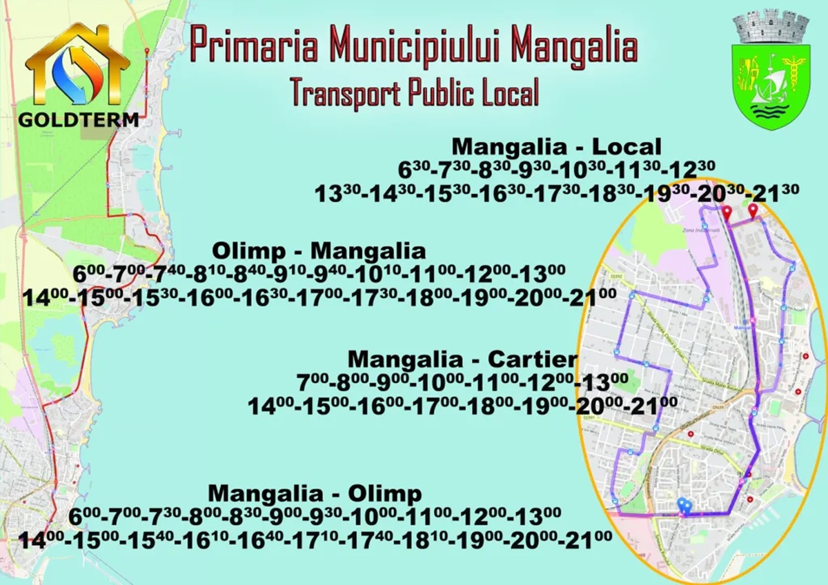 Primăria Mangalia Goldterm Mangalia SA program autobuze
