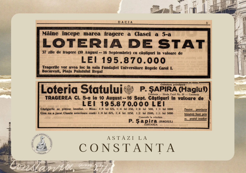 MINAC, file de istorie: Marea tragere a Loteriei de Stat și cele 37 de zile cu noroc