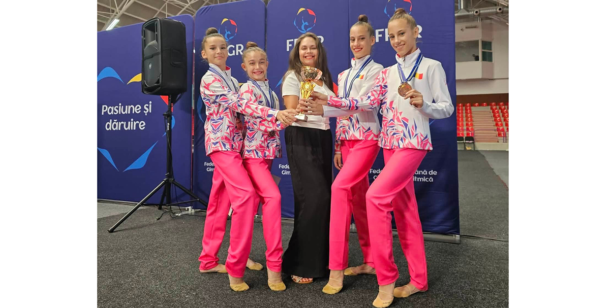 Gimnastele CS Victoria Cumpăna au urcat pe podimul Campionatului Național de Gimnastică Ritmică de la Onești