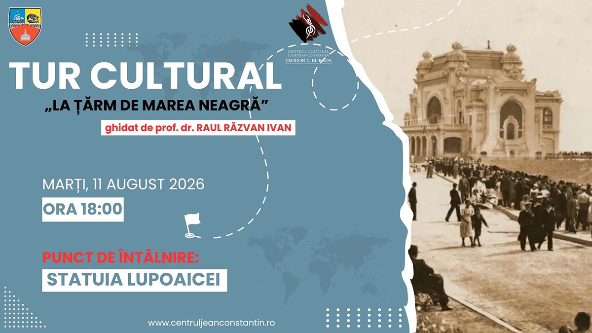La țărm de Marea Neagră: Tur GRATUIT pentru descoperirea istoriei maritime a Constanței, organizat de Centrul Cultural Județean Teodor T. Burada
