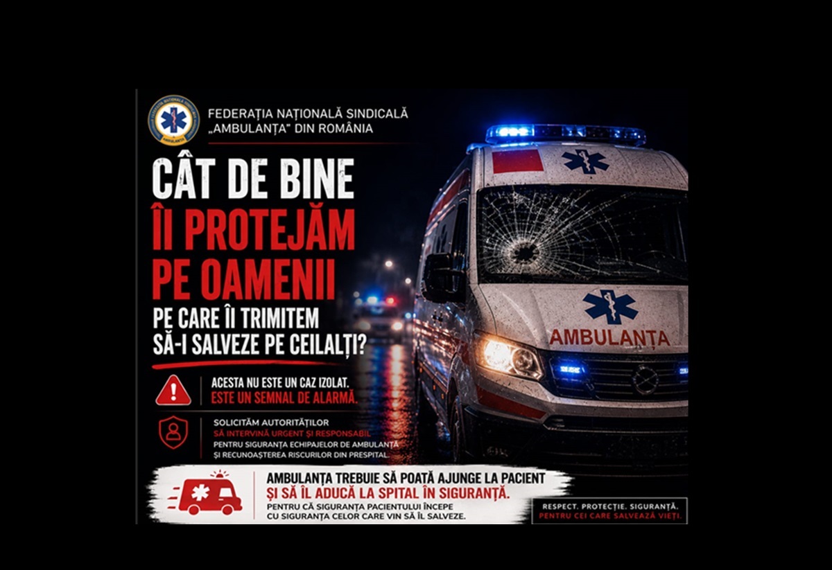 Urmările cazului de la Cluj! Serviciile de ambulanță, încadrate în categoria I de condiții deosebit de periculoase