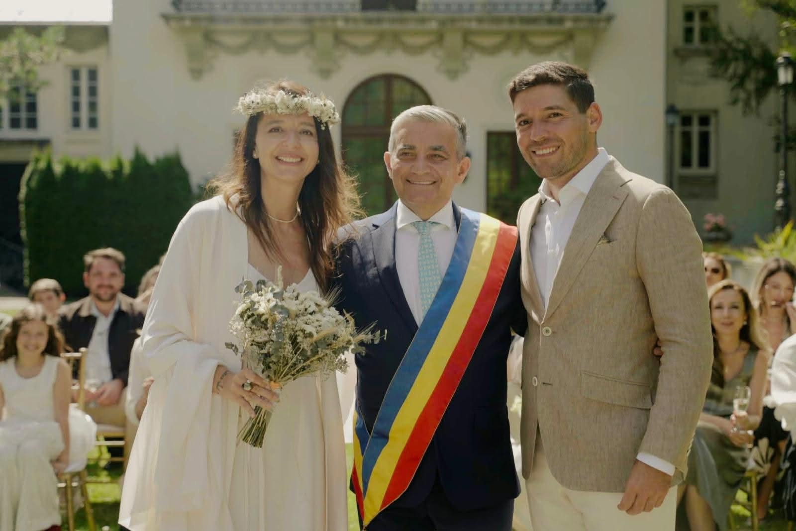Ana Maria Brânză, multiplă campioană olimpică, mondială și europeană, s-a căsătorit astăzi. Primarul orașului Sinaia a oficiat cununia