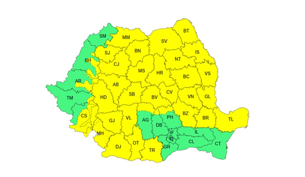 Cod galben de vânt pentru nordul Dobrogei! Iată cât durează alerta meteo