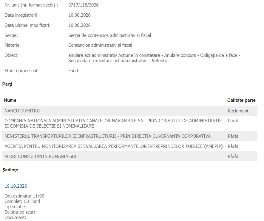 Dumitru Nancu CN ACN SA