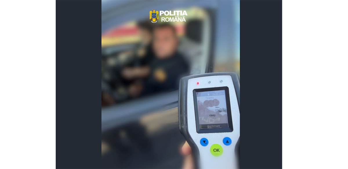 Șofer beat CRIȚĂ, tras pe dreapta de polițiști la Cumpăna: A dat peste cap etilotestul