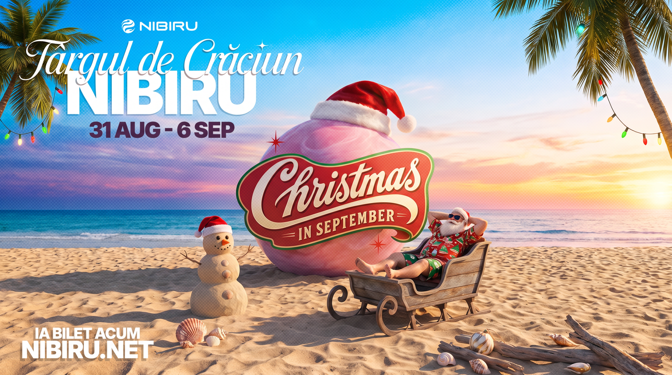 NIBIRU aduce primul Christmas in September pe litoralul românesc și prelungește vara până pe 6 septembrie