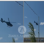 UPDATE VIDEO Un elicopter a aterizat fără permisiune în incinta Clubului Ecvestru Black Sea Horses din satul Culmea pentru a prelua o tânără. Ce a transmis IPJ Constanța
