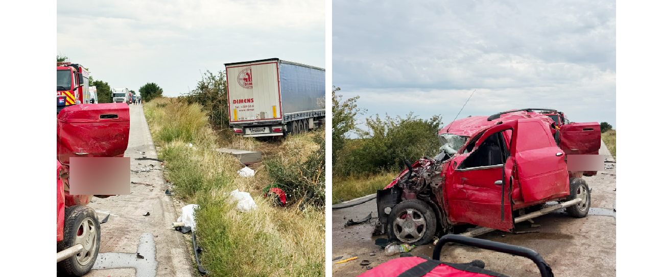 FOTO Accident MORTAL pe DJ381, între Ciocârlia și Valea Dacilor: Un bărbat de 54 de ani a MURIT