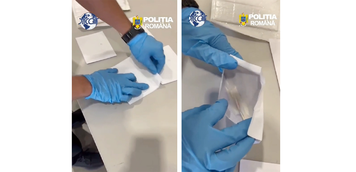 VIDEO Constanța: O femeie a încercat să EXPORTE cocaină în Austria. Mascații i-au întrerupt afacerile