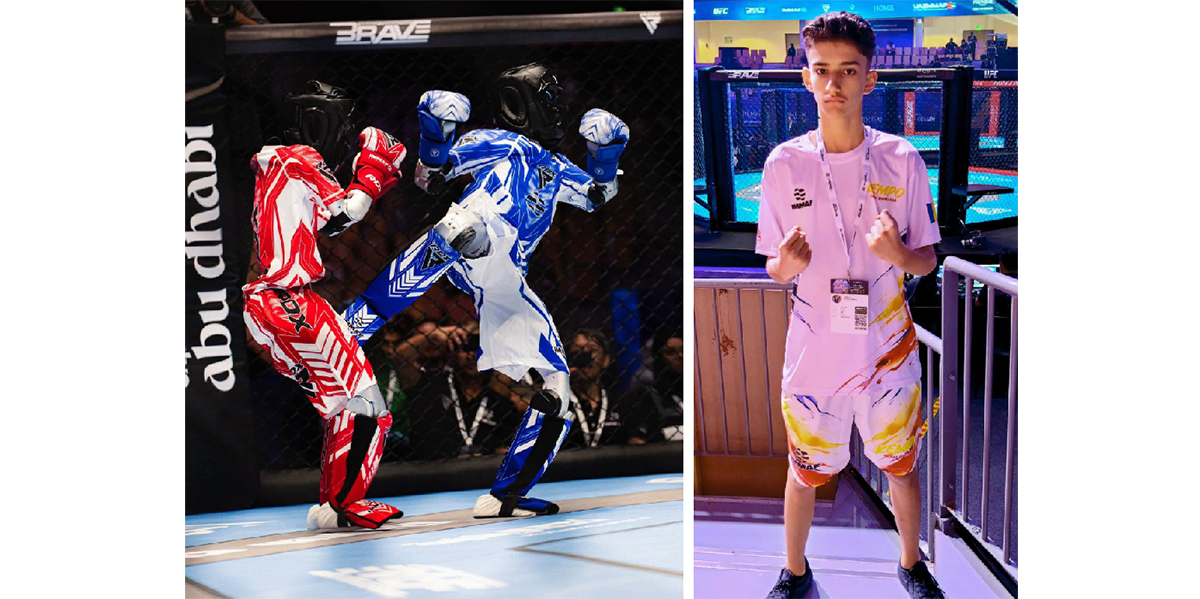 FOTO Patrick Crînguș de la CS Medgidia, pas URIAȘ în carieră: Sportivul a reprezentat România la Campionatul Mondial de MMA de la Abu Dhabi