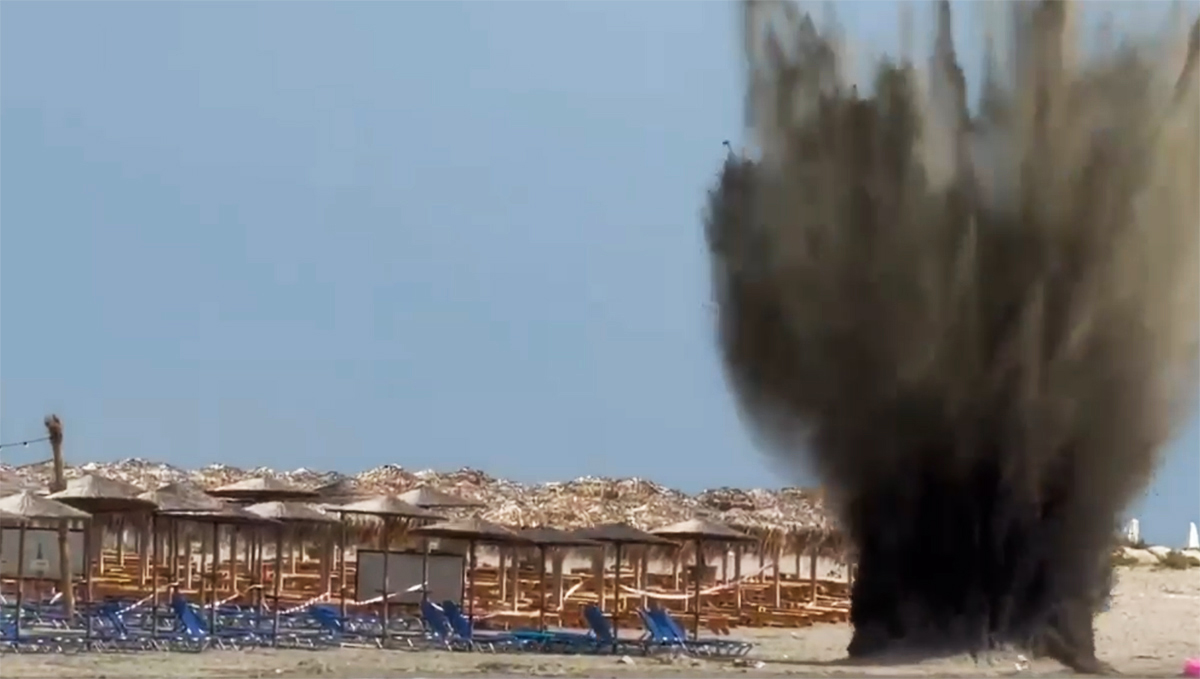 VIDEO Momentul în care drona de la Olimp a fost DETONATĂ: A fost emis și mesaj RO-ALERT