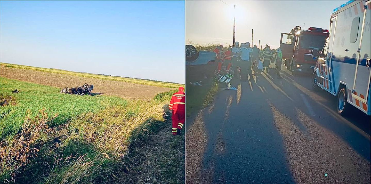 Accident cumplit pe un drum județean. O persoană a MURIT, alta se zbate între viață si moarte