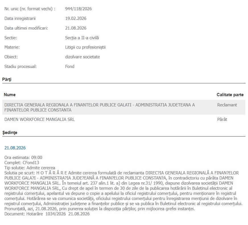 Damen Mangalia Damen Workforce Mangalia