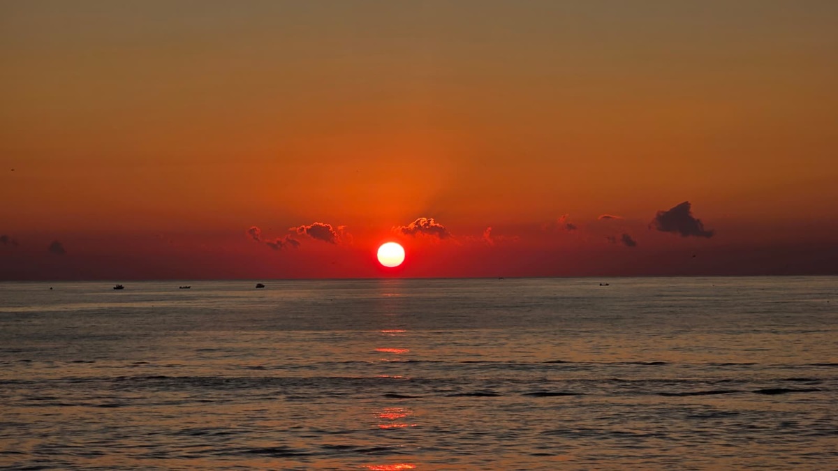 răsărit Marea Neagră Faleza Cazino Constanța