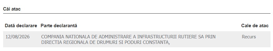 A2 recurs CNAIR SA incindent caărî