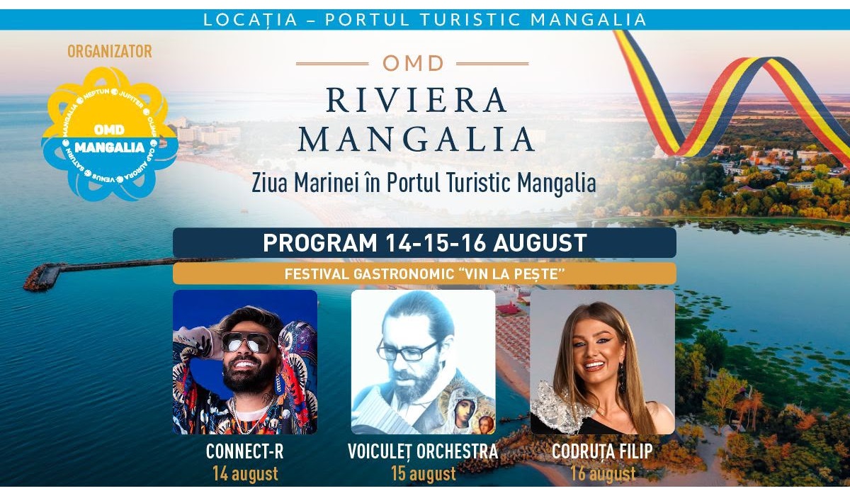 JO, Connect-R, Bibi, Codruța Filip și un festival gastronomic cu cele mai bune preparate, pe Riviera Mangalia! Intrarea este GRATUITĂ. Iată programul complet