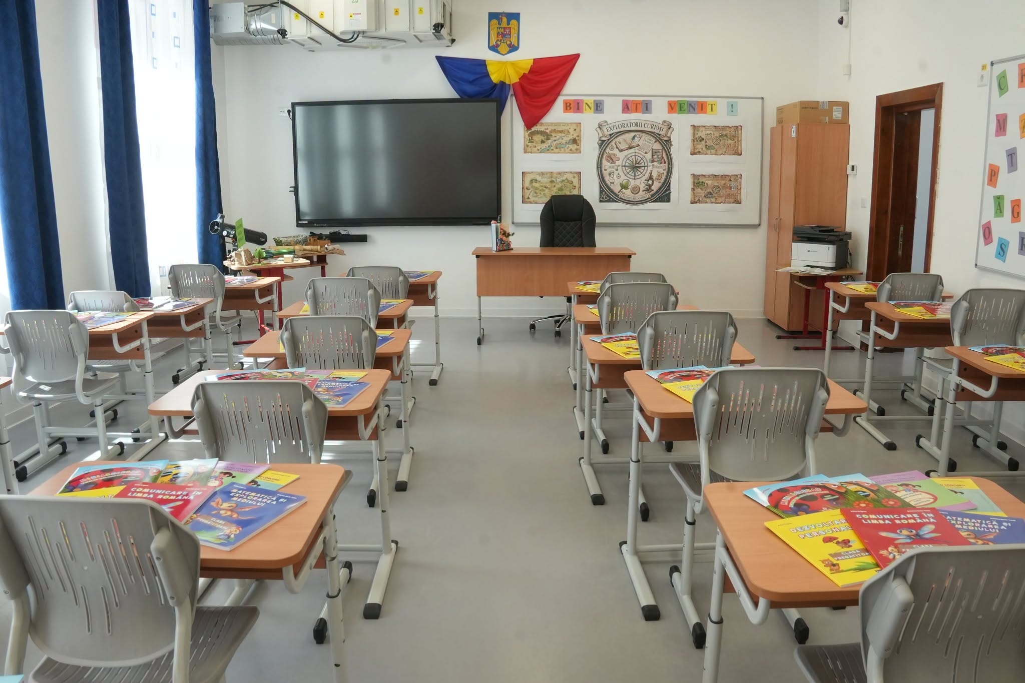 FOTO Primăria Cumpăna: Toate sălile de clasă din comună sunt pregătite să îi primească pe elevi