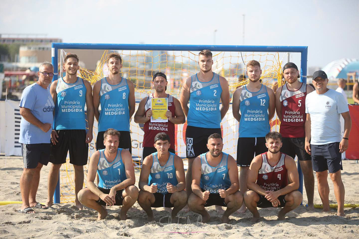 FOTO Victorie pentru CS Medgidia la Campionatul Național de Beach Handbal: Ștefan Moroșanu, MVP-ul meciului