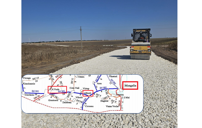 Drumul Mangalia–Negru Vodă, modernizat cu peste 202 milioane de lei. CJC a pregătit proiectul pentru finanțare europeană