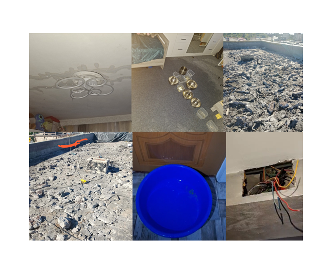 FOTO VIDEO Incompetență sau dezinteres total la Cernavodă?! Coșmarul reabilitării termice a blocurilor din Columbia continuă: plouă din nou în casele oamenilor după decopertarea acoperișurilor