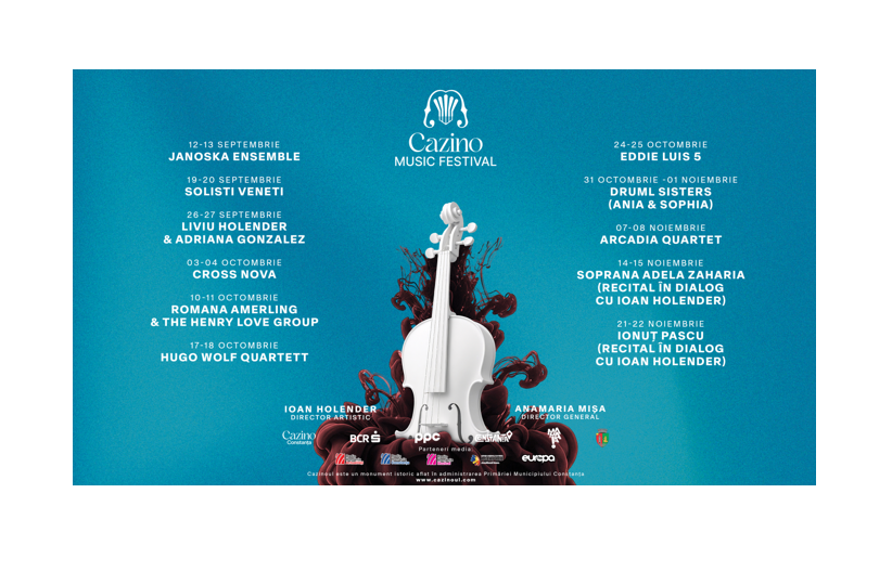 În week-end, pe scena Cazino Music Festival, Liviu Holender și Adriana González: De la Mozart La Broadway, un recital despre versatilitatea vocii