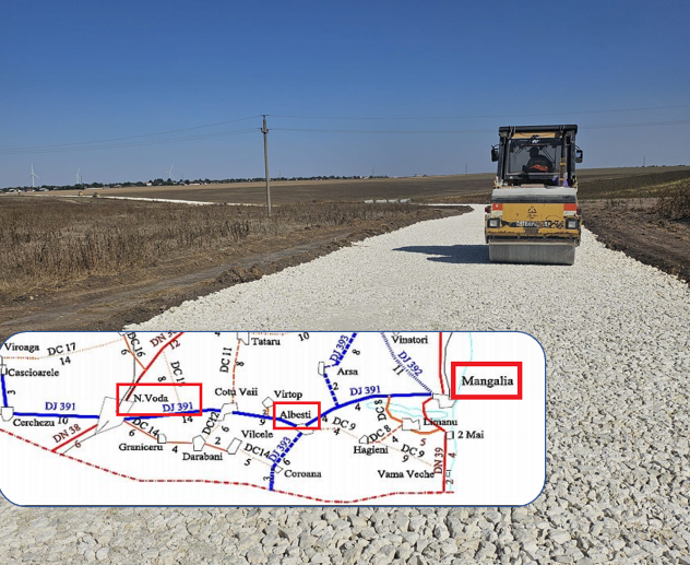 Drumul Mangalia–Negru Vodă, modernizat cu peste 202 milioane de lei. CJC a pregătit proiectul pentru finanțare europeană