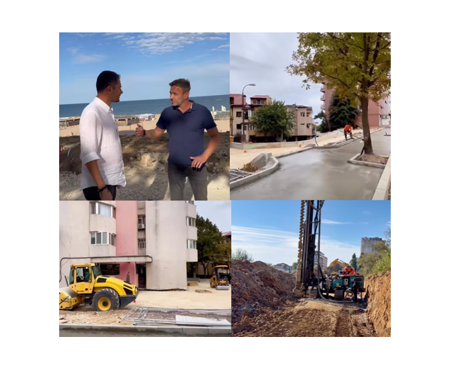 VIDEO Lucrările din zona Faleză Nord - Delfinariu avansează. Viceprimarul Costin Răsăuțeanu: constănțenii și turiștii trebuie să se bucure cât mai mult de această modernizare mult așteptată