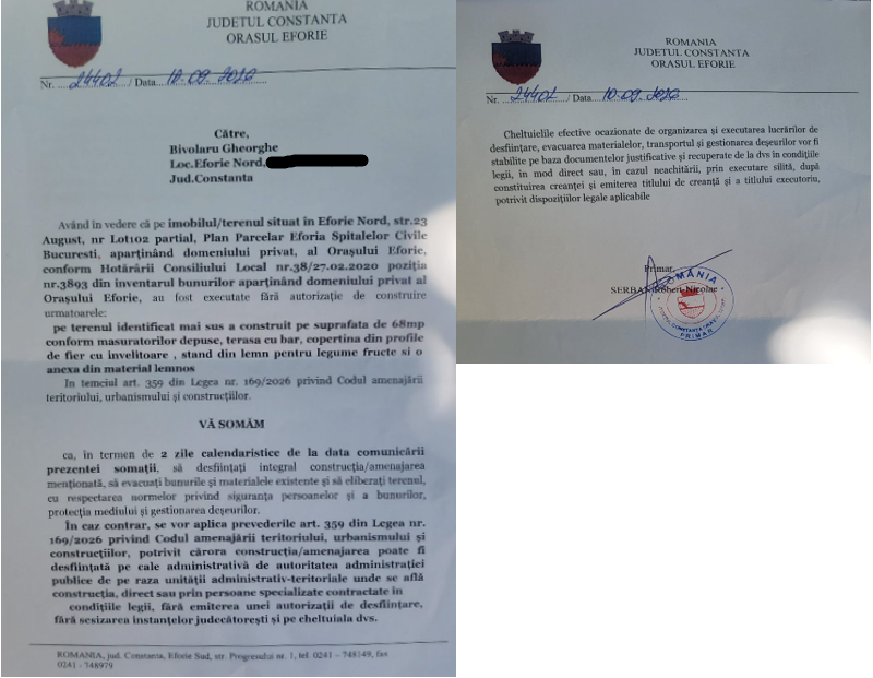 dispoziție 10 septembrie 2026 -Ana Maria Bivolaru