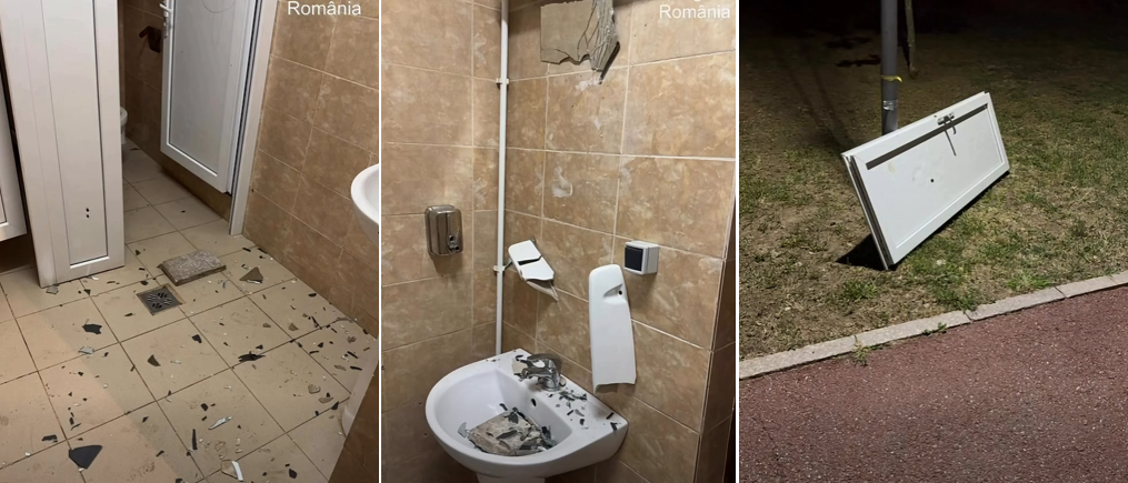 vandalism toaletă Mangalia
