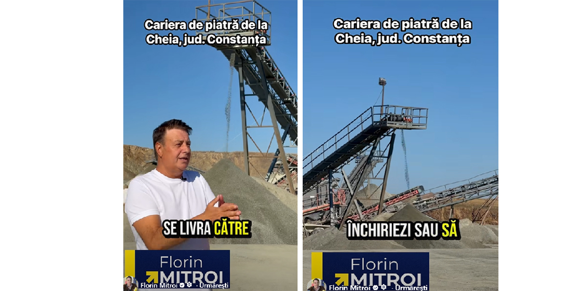 VIDEO Florin Mitroi: Cariera de piatră de la Cheia asigură, azi, 100% materia primă pentru stația de mixturi asfaltice de la Cuza Vodă