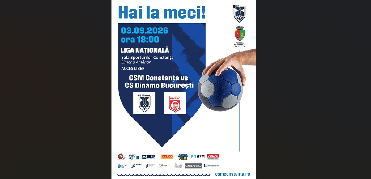 START în noul sezon din Liga Zimbrilor: CSM Constanța, împotriva campioanei României, Dinamo București