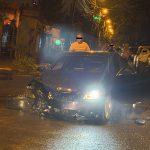 BMW făcut praf într-un accident pe Șoseaua din Vii din Constanța