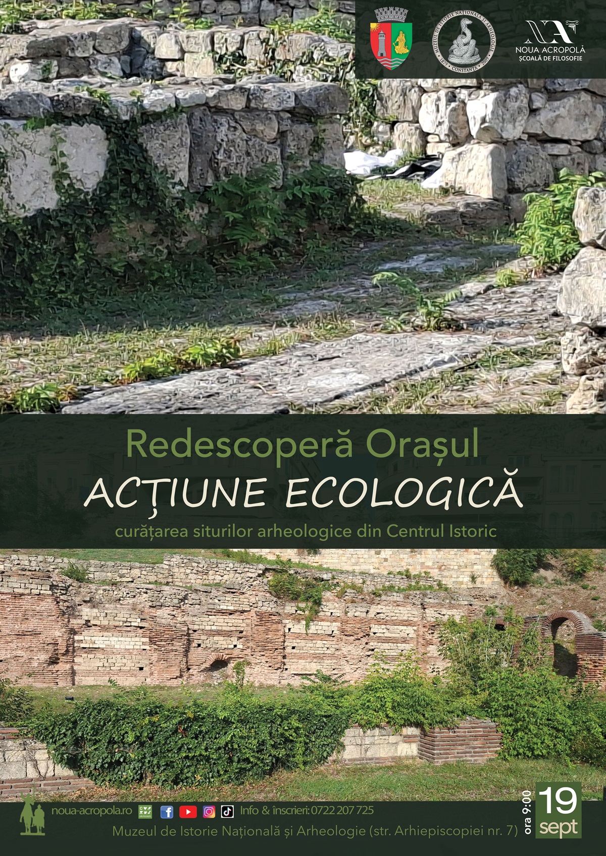 Muzeul de Istorie Constanța anunță o amplă acțiune de ecologizare a siturilor arheologice din centrul istoric al orașului! Când va avea loc