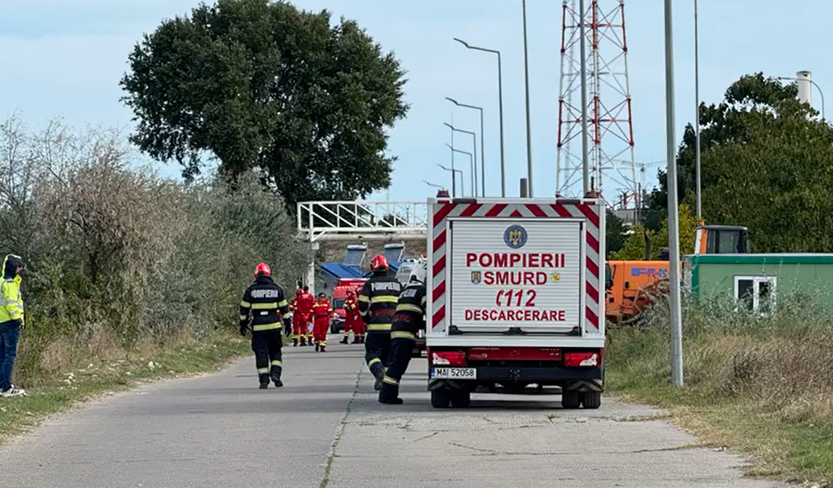 VIDEO Exercițiu tactic complex, executat de ISU Dobrogea, astăzi, în Portul Midia