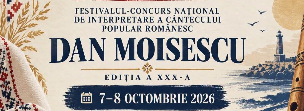 Centrul Cultural Județean Teodor T.Burada: Gala Laureaților Festivalului Dan Moisescu, ediția a 30-a, pe 8 octombrie, la Centrul Multifuncțional Jean Constantin
