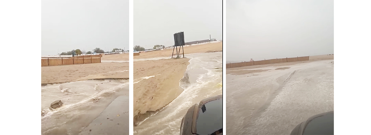 VIDEO Plaja Belona din Eforie Nord, parțial inundată: S-a rupt cerul. Plouă tare și acum!